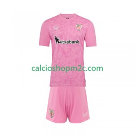 Athletic Bilbao Portiere Bambino Maglia Trasferta 2025/2026 Manica Corta